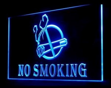 No Smoking Area Cigarettes LED Neon Sign
